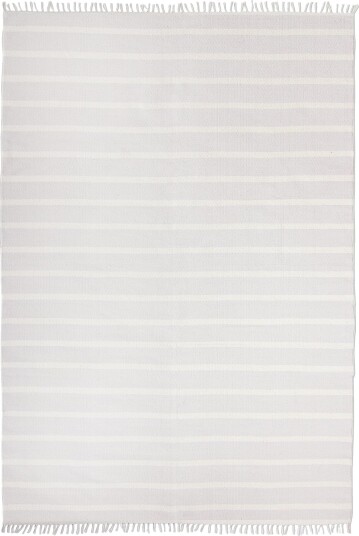 Bomullsteppe Helle grå Størrelse: 160 x 230 cm