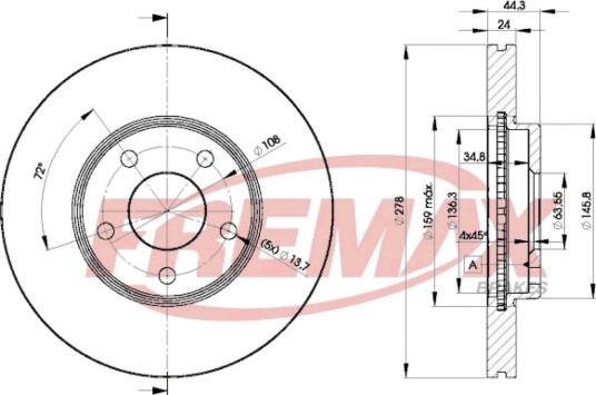 Bremseskive FREMAX BD-5980