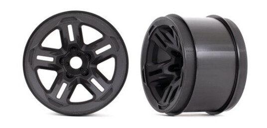 Traxxas 9671 Wheels 3.8'' Black 17mm Hex 2