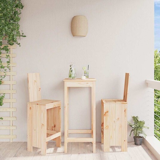 Barkrakker 2 stk 40x42x120 cm heltre furu 825352