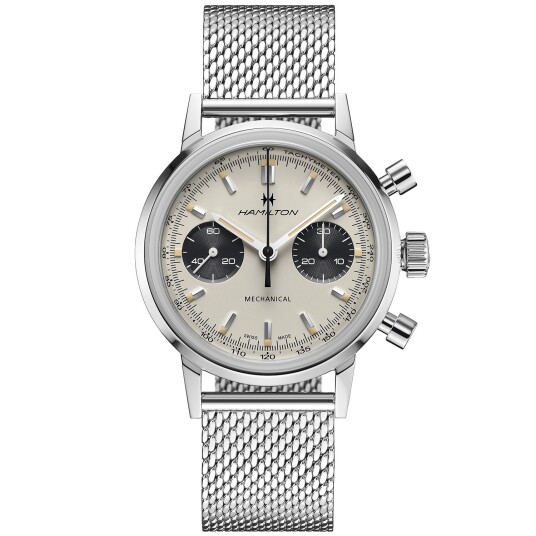 Hamilton American Classic Intra-Matic Chronograph H38429110 - Herre - 40 mm - Analog - Automatisk mekanisk - Safirglass Hamilton American Classic Intra-Matic Chronograph H38429110 - Herre - 40 mm - Analog - Automatisk mekanisk - Safirglass