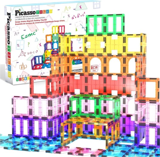 Picasso Tiles Artistry Magnetic Tiles set 42 pcs PT42