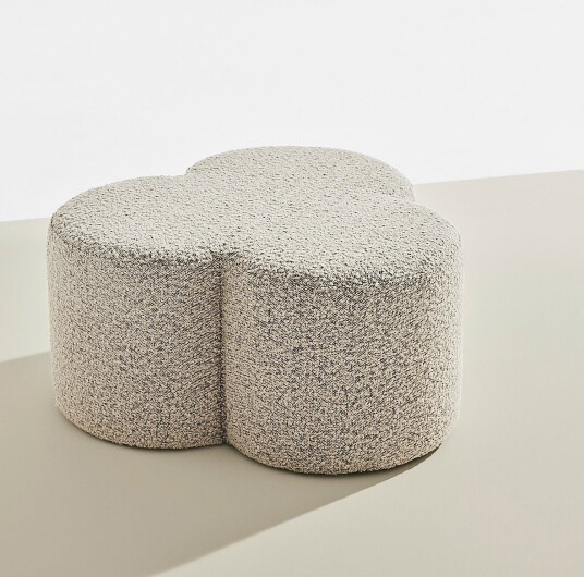 Jotex Puff i Bouclé Ø 70 Cm Akryl/Polyester/Kryssfiner Greige Bodhi 1665650030