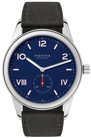 Nomos Glashütte Herreklokke N 722 Club Campus Blå/Lær Ø38.5 mm Nomos Glashütte Herreklokke N 722 Club Campus Blå/Lær Ø38.5 mm