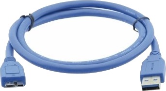 Kramer Electronics C-Usb3/Microb, 1,8 M, Usb A, Micro-Usb B, Usb 3.2 Gen 1 (3.1 Gen 1), 4,8 Gbit/S, Blå