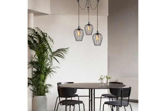 Taklampe Tel Svart
