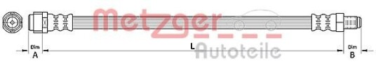Bremseslange METZGER 4110726