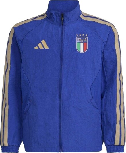 Italia Treningsjakke Anthem Blå Barn adidas størrelse 164 cm
