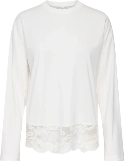 ONLY Onlvivvi L/S Lace Bottom Jrs Noos White L