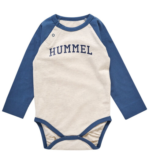 Hummel Body L/æ   hmlBlixen   Whitecap Grå   Hummel   62   Langermet Body Beige Blå