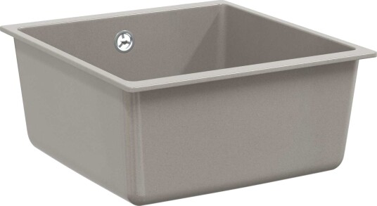 Vask Grå 430 x 460 mm 80% kvarts og 20% harpiks