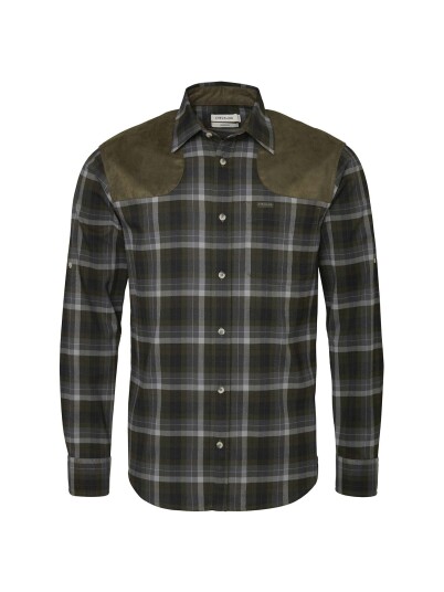 Chevalier Avslappnad skytte passform Coolmax Herre Pinegrove Green Checked S S