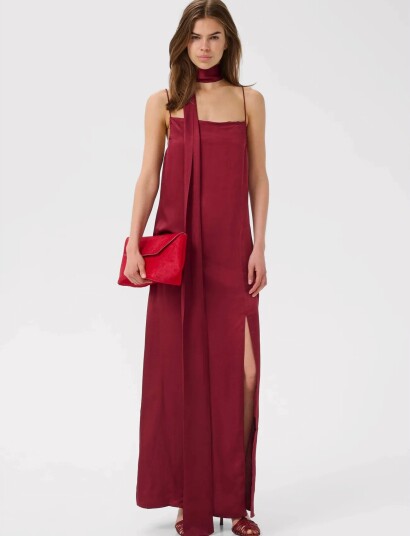 Gestuz Gzsirwa Long Dress Burgundy 36 Gestuz Gzsirwa Long Dress Burgundy 36