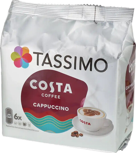 Costa | Cappuccino 6 kaffekapsler + 6 melkekapsler til Tassimo