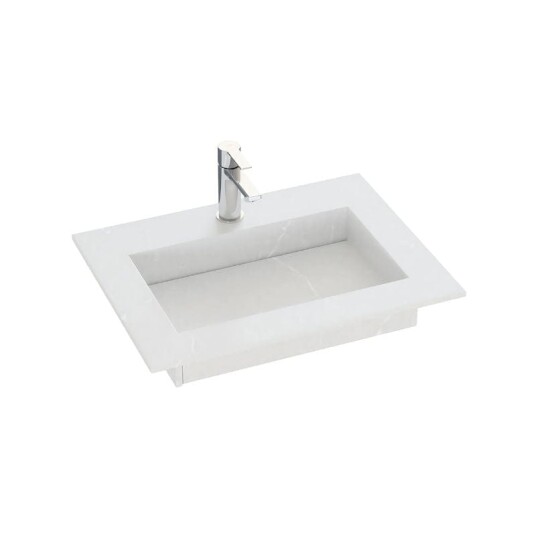 Dansani Inzo Angular Silestone B60-165xh1,20xd45,50cm Desert Silver 60cm
