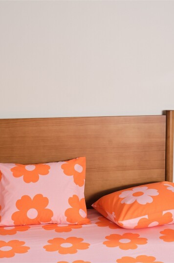 Jotex 2pakke Putetrekk 50x60 Cm Rosa/oransje WERNER 22156300305
