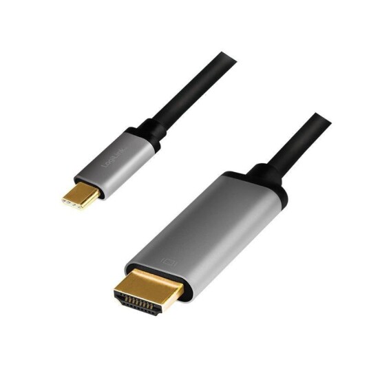 LogiLink USB-C til HDMI-kabel 4K Aluminium 1,8 m LogiLink USB-C til HDMI-kabel 4K Aluminium 1,8 m