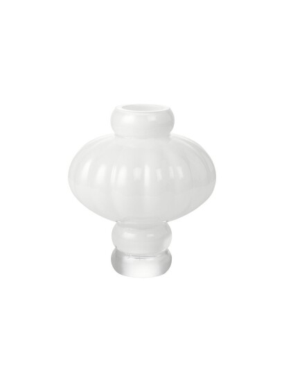 Louise Roe Balloon Vase #02 White OPAL H22CM