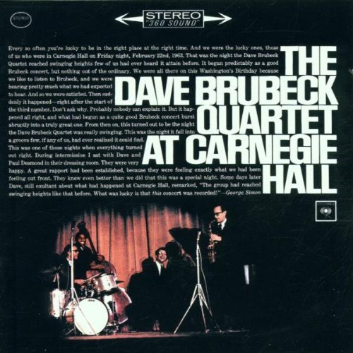 The Dave Brubeck Quartet At Carnegie Hall (Speakers Corner)
