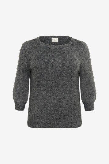 KAFFE Curve - Pullover Kcletty Pullover - Grå KAFFE Curve - Pullover Kcletty Pullover - Grå