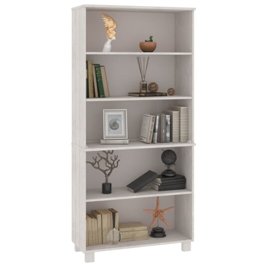 vidaXL Highboard HAMAR heltre furu hvit
