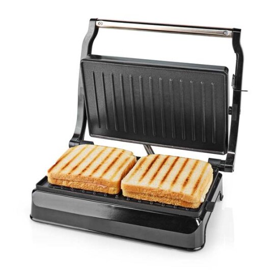 Nedis Kontakt Grill | 700 W | 23 x 14.5 cm | Aluminium / Plast