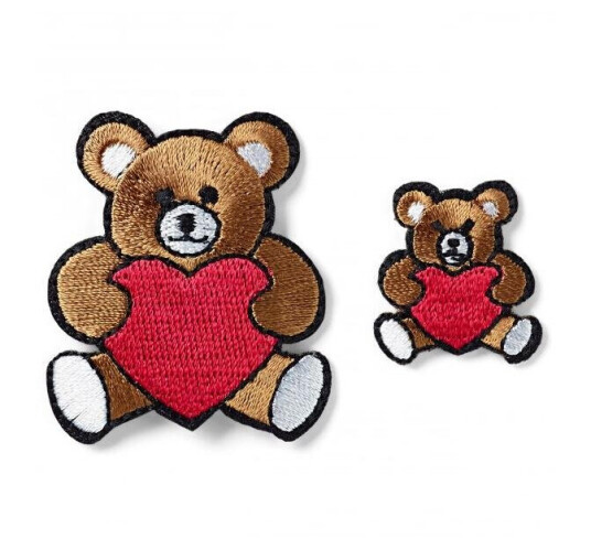 Applikasjon Teddybjørn m/ Hjerte