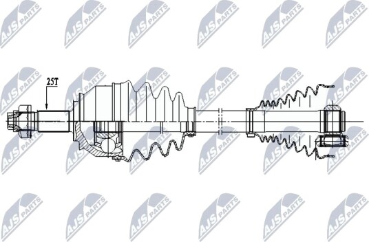 Nty Drivaksel NTY NPW FT 033