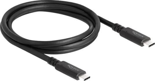 Delock Usb-Kabel 24 Pin Usb-C Hann Til 24 Pin Usb-C Hann Usb4 / Thunderbolt 3 / Displayport 48 V 5 A 1.2 M Utvidet Effektområde Epr Usb Power Delivery 240 W Up To 40 Gbps Data Transfer Rate Støtte For Power Delivery 3,1 Sv