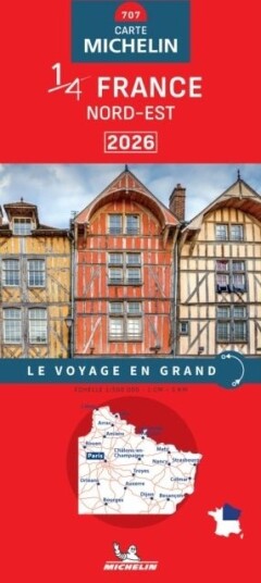 Northeastern France 2026 - Michelin National Map 707