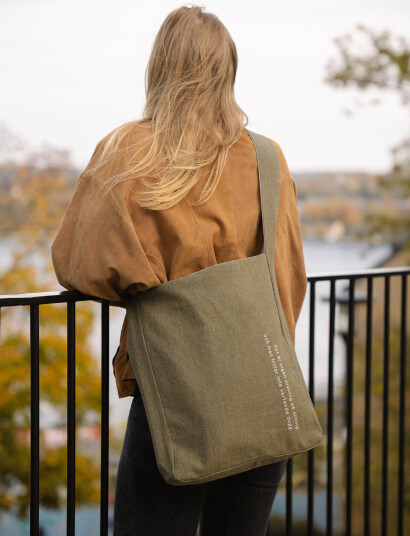 Design House Stockholm Astrid Lindgren Tote Bag - Green - 41X31CM Design House Stockholm Astrid Lindgren Tote Bag - Green - 41X31CM