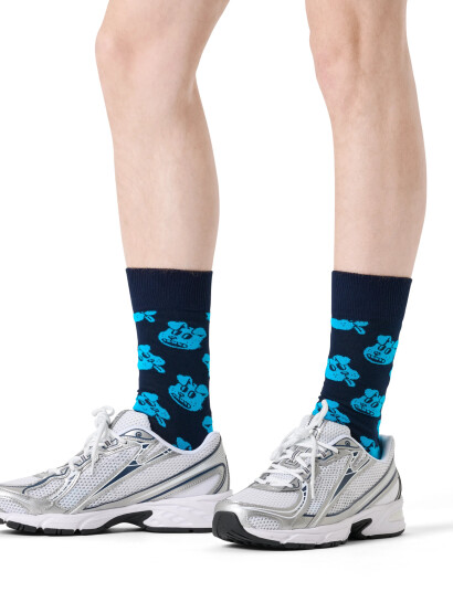 Happy Socks Dog Sock   Blue   41 46