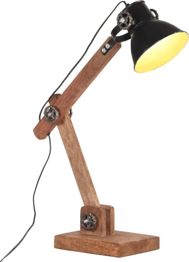 vidaXL Industriell bordlampe svart rund 58x18x90 cm E27 vidaXL Industriell bordlampe svart rund 58x18x90 cm E27
