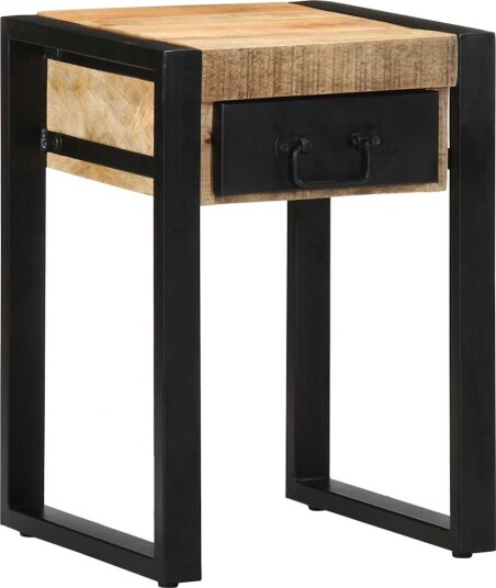  Sidebord 35x35x50 cm grovt heltre mango 8721158313225