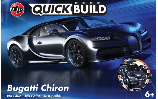 Airfix Quick Build Bugatti Chiron Black Airfix Quick Build Bugatti Chiron Black