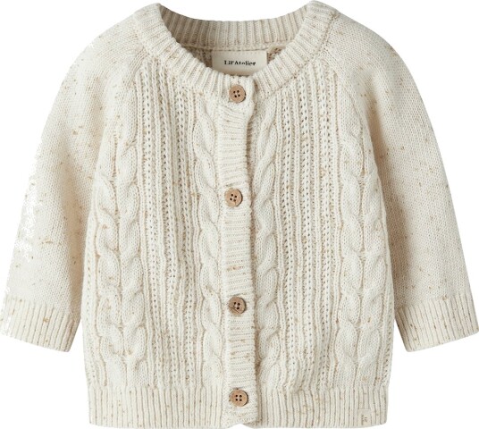 Lil"Atelier Nbfgalto Kab Ls Knit Card Lil Cream 56