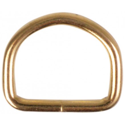 Læderiet D ring messing 16 mm 1 stk