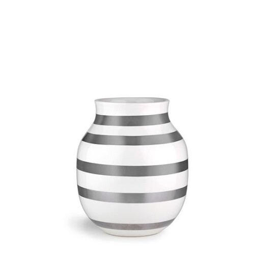 Omaggio Vase H20 sølv (15212)