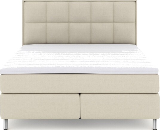 Select No 3 Komplett Sengepakke 180x200 Fast/Medium Beige/Metallben