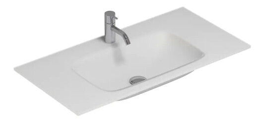 Dansani Calidris Form Møbelservant 80,2x40,5 cm, Hvit Matt