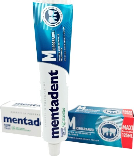 Mentadent Tannkrem Microgranulate Gentle Formula 125 ml