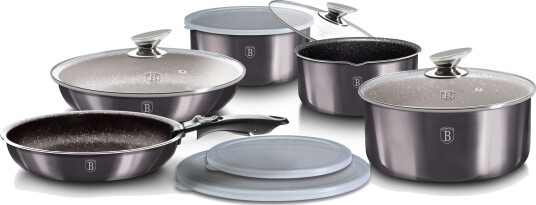Berlinger Haus Carbon Pro Grytesett 12 deler Berlinger Haus Carbon Pro Grytesett 12 deler