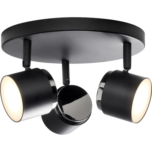 SPOTTEATER SORT RONDEL 3-SPOT