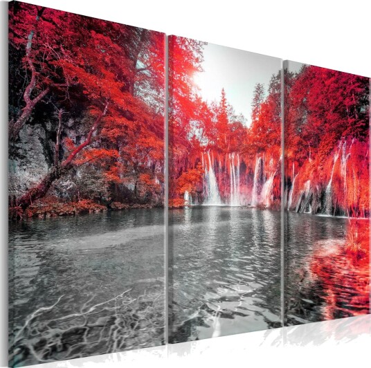 Bilde Waterfalls Of Ruby Forest 90x60 Artgeist sp. z o. o.