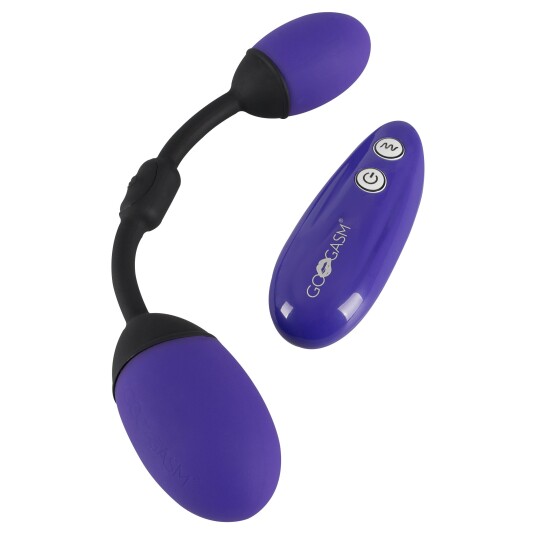 GoGasm Pussy and Ass Balls Fjernstyrt Vibrator - Lilla GoGasm Pussy and Ass Balls Fjernstyrt Vibrator - Lilla