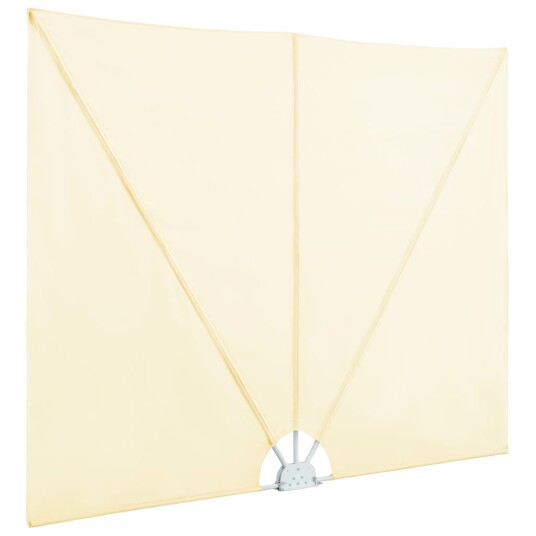 vidaXL Sammenleggbar sidemarkise for terrasse krem 300x200 cm