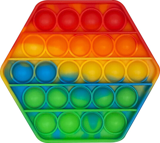 Pop It - Fidget - Rainbow - 1 Stk. - Assorteret Pop It - Fidget - Rainbow - 1 Stk. - Assorteret