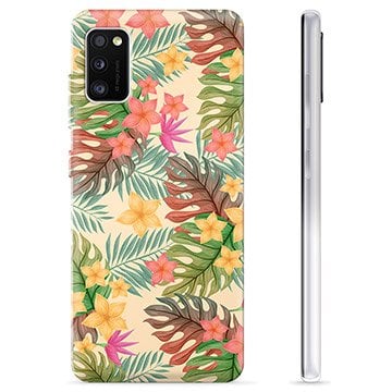 Samsung Galaxy A41 TPU-deksel Rosa Blomster