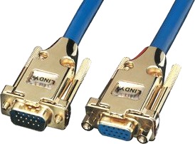 Lindy Premium Gold Vga 3.0M, 3 M, Vga (D-Sub), Vga (D-Sub), Blå, Hankjønn/Hunkjønn
