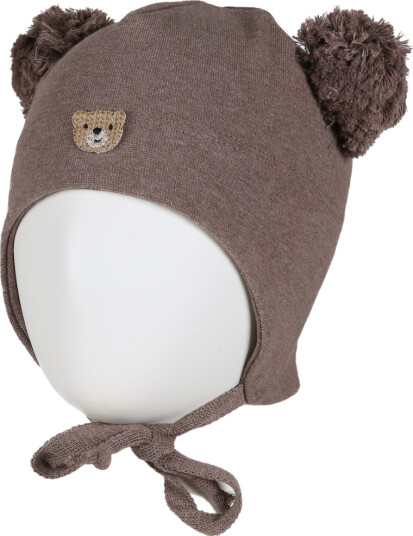 Kivat Vårlue med Vindstopper Store Dusker Bamse Brunmelert 00 0 3 mnd Kivat Vårlue med Vindstopper Store Dusker Bamse Brunmelert 00 0 3 mnd